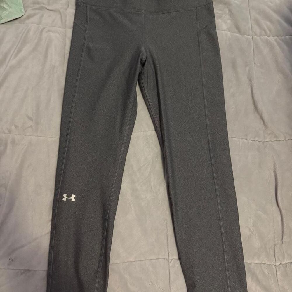 Under-armour Women's Grey and Black Leggings